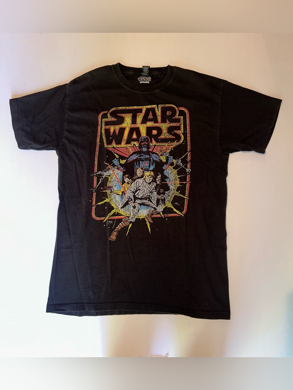 M&O Gold Star Wars Short Sleeve Graphic Print Tee, Men' Size Medium